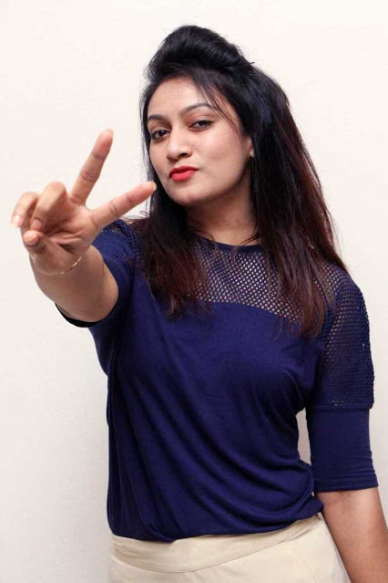 Telugu TV Actress Ashmita Karnani In Blue Dress 24